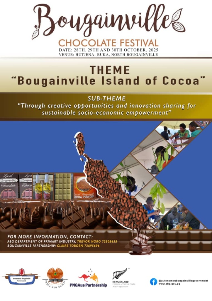 2025 Bougainville Chocolate Festival Flyer
