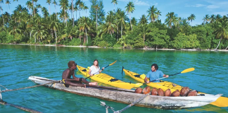 Kayaking in New Ireland, Papua New Guinea