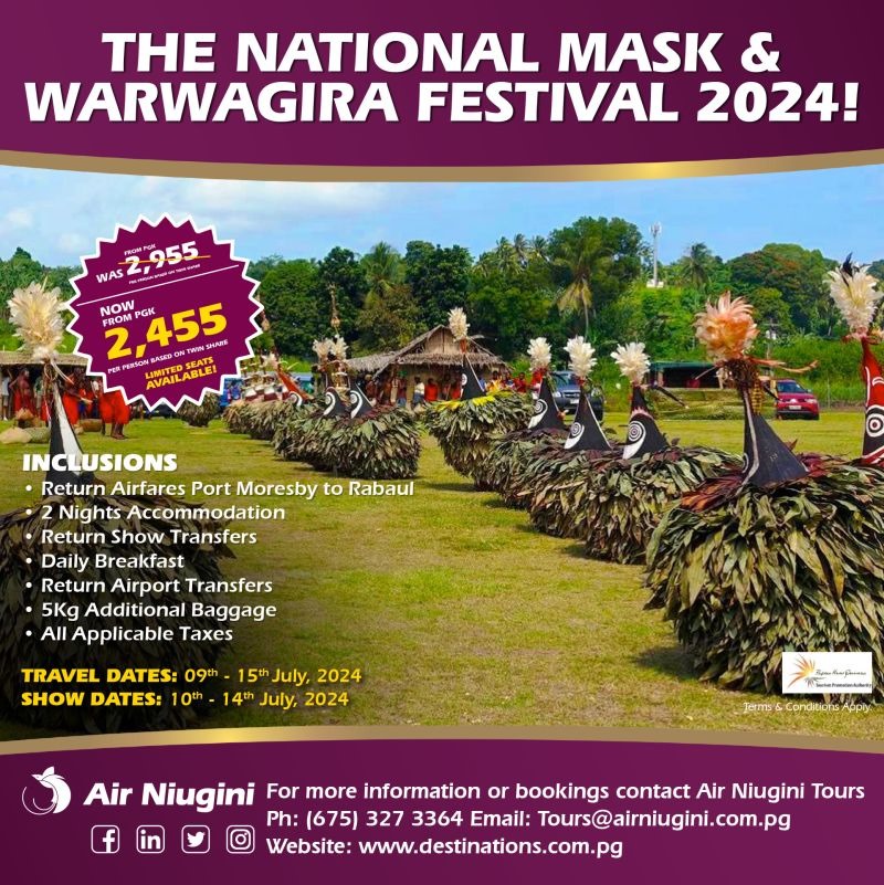 The National Mask & Warwagira Festival 2024 Ang Package