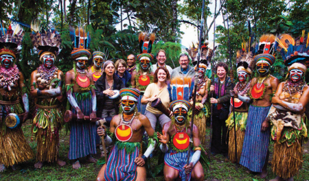 Paiya Village Tirbe Tourists Western Highlands Province Papua New Guinea Ed