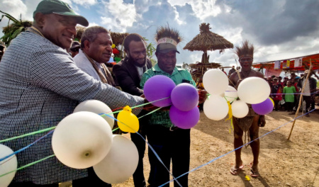 Representative From The Office Of The Minister Of Tourism, Arts & Culture, William Lappa, Jiwaka Provincial Administrator, Rick Kogan, Tpa’s Executive Officer To The Ceo, Fred Pennington And Jimi Marit