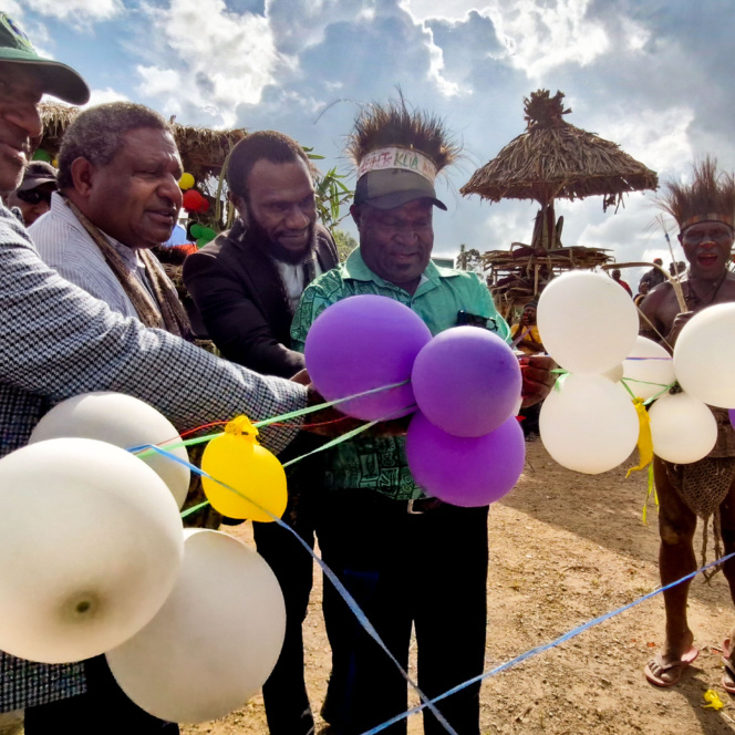 Representative From The Office Of The Minister Of Tourism, Arts & Culture, William Lappa, Jiwaka Provincial Administrator, Rick Kogan, Tpa’s Executive Officer To The Ceo, Fred Pennington And Jimi Marit