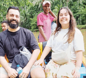 Teasha and Hugo in Milne Bay