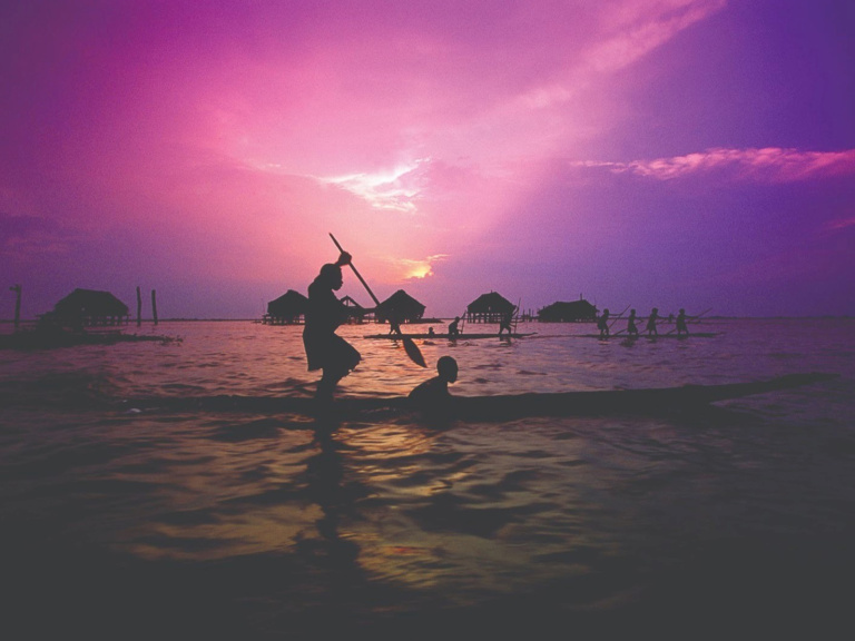 Life Along The Sepik River At Dusk1