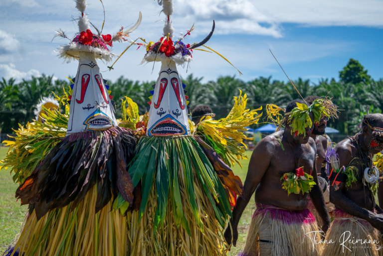 Talasea Mask Culture, West New Britain Oil Palm Festival. Credit Tiana Reimann
