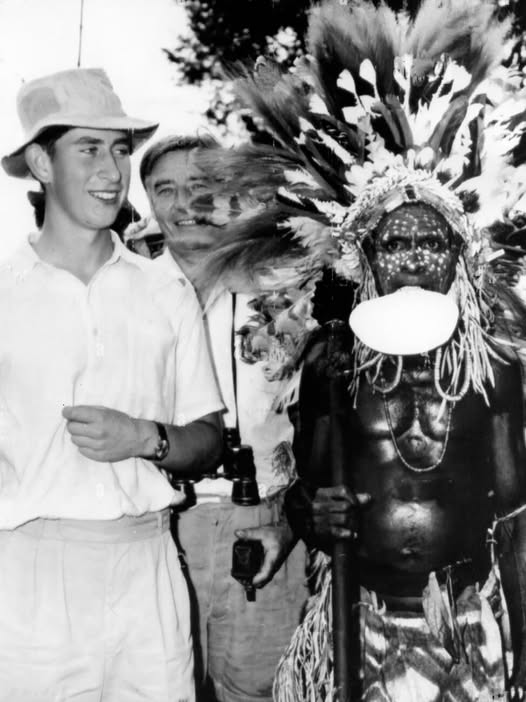 Prince Charles Visiting Mt. Lamington Oro 1966