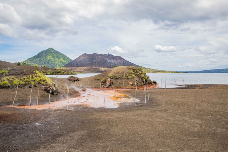 Rabaul Hotsprings And Mt. Tavurvur, East New Britain Province