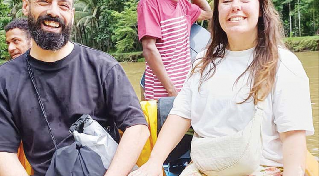 Teasha and Hugo in Milne Bay