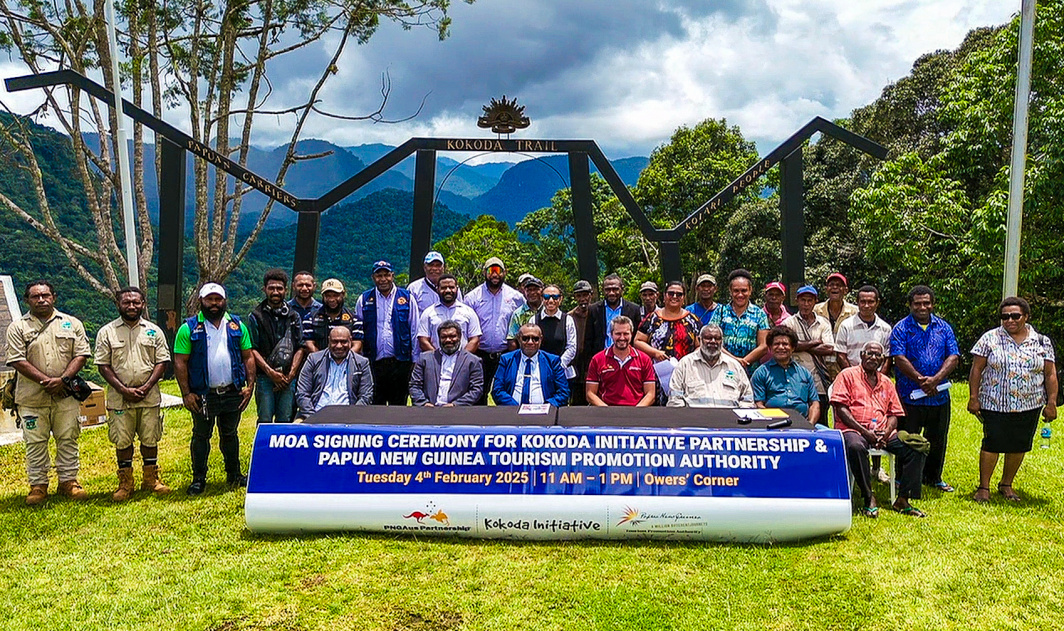 Moa Signing Kokoda Sanitation Project Owers Corner Papua New Guinea